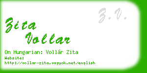 zita vollar business card