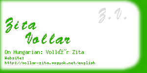 zita vollar business card